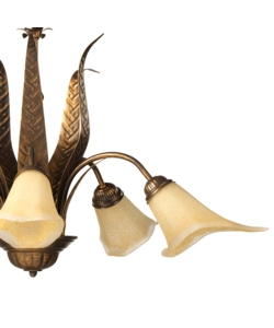 LAMPADARIO 5 LUCI ONLI "ALGA" BRONZO E14